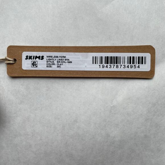 Skims Wireless Form Lightly Lined Bra Clay Size 36C NEW - Picture 6 of 8